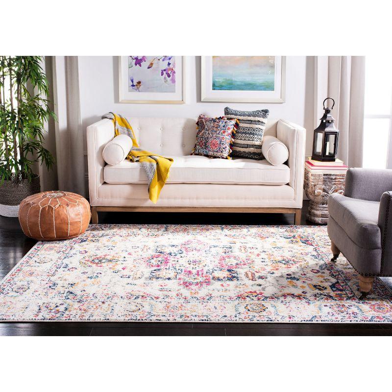 Madison MAD603 Power Loomed Indoor Area Rug - Fuchsia/Ivory - 4'x6' - Safavieh