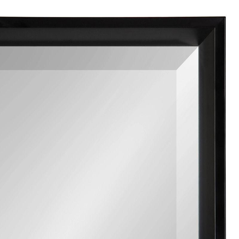 29.5" x 29.5" Calder Square Wall Mirror Black - Kate & Laurel All Things Decor: Modern Style, No Assembly, Wall Mounted
