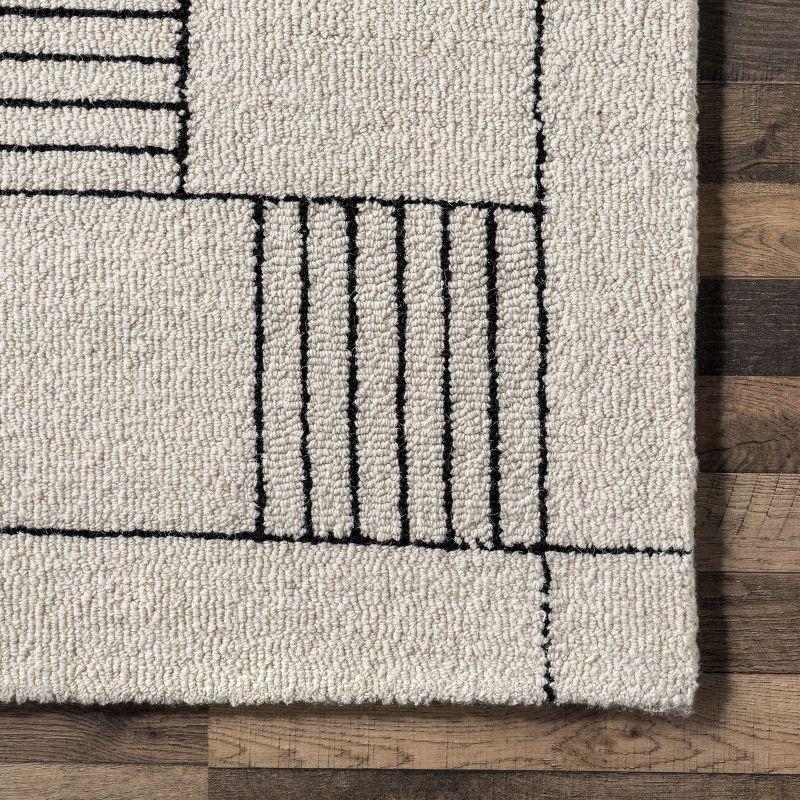 Nuloom Danika Abstract Checkered Wool Indoor Area Rug