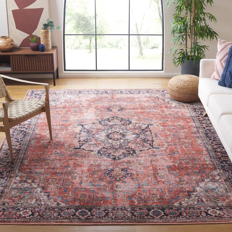 Serapi SEP624 Power Loomed Indoor Area Rug - Rust/Navy - 9'x12' - Safavieh