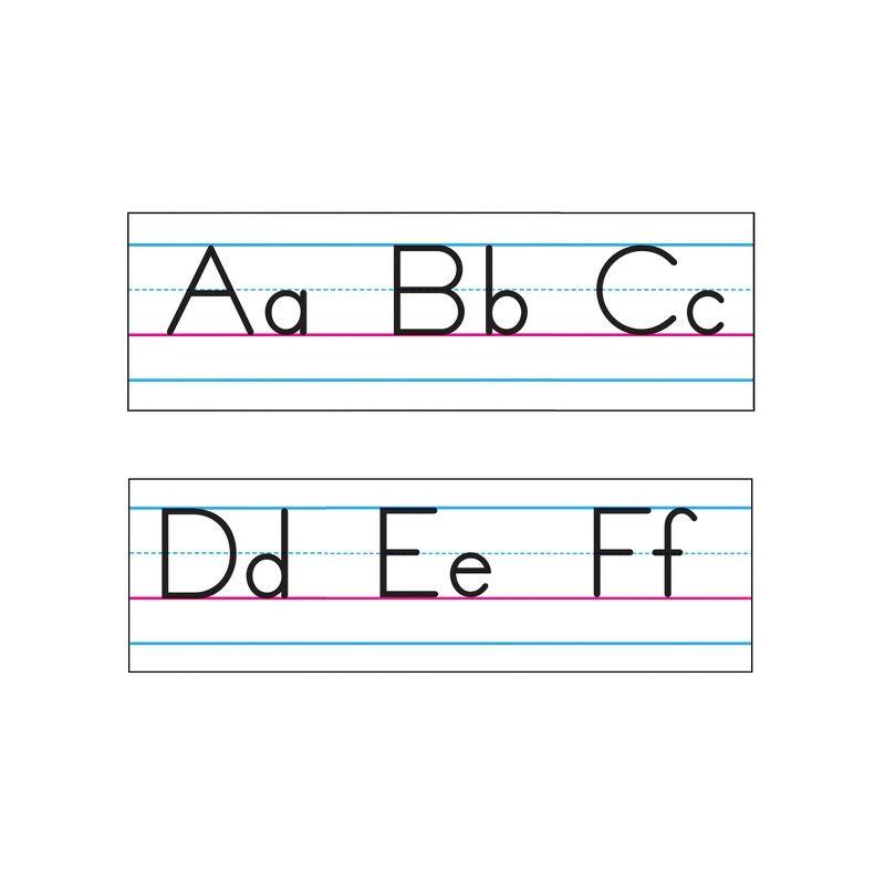 TREND Basic Alphabet Zaner-Bloser Manuscript Bulletin Board Set