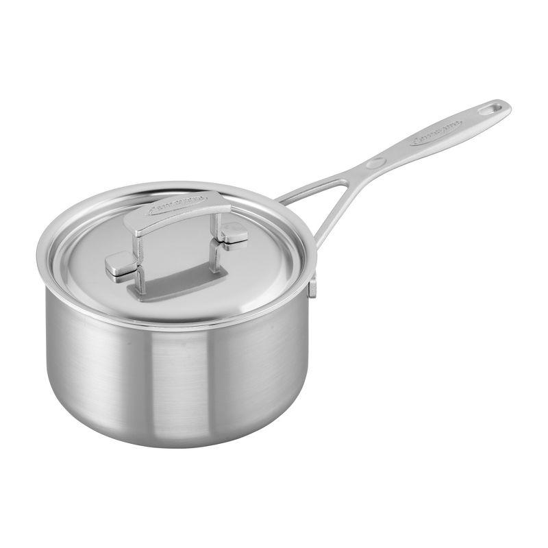 Demeyere 5-Ply 2-Quart Stainless Steel Saucepan with Lid