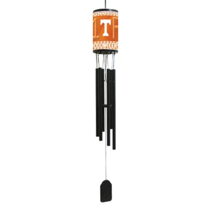 Tennessee Volunteers Black Aluminum Wind Chime with Team Logo