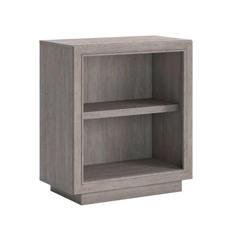 Ashen Oak Adjustable 2-Shelf Stackable Bookcase