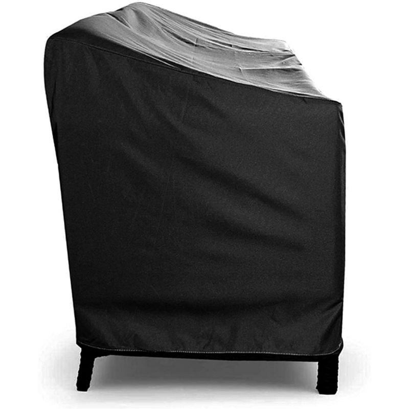 Love Seat Outdoor Furniture Weatherproof Cover - 88" x 32.5" x 41" - Black