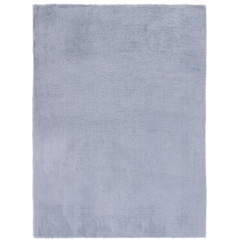 Faux Rabbit Fur FRF500 Power Loomed Machine Washable Indoor Area Rug - Light Grey - 6'x9' - Safavieh