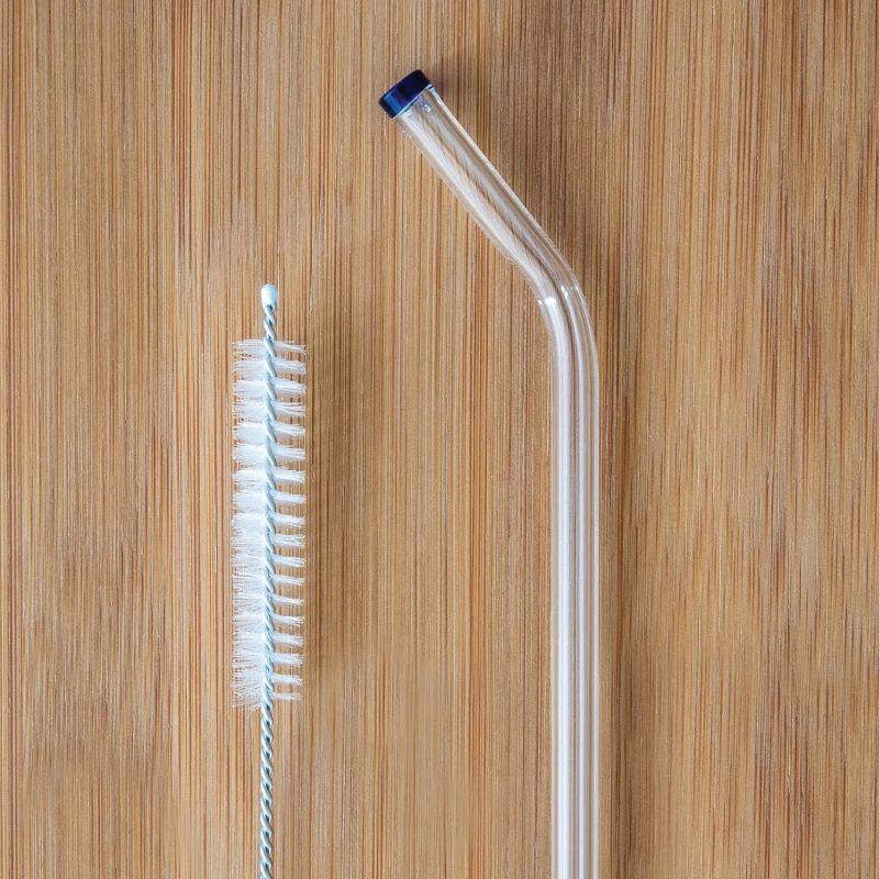 Better Houseware Glass Straws with Cleaning Brush, Set of 5