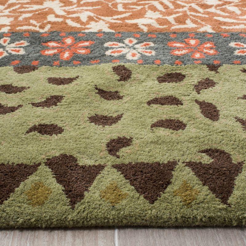 Bella BEL351 Hand Tufted Area Rug - Ivory/Multi - 4'x6' - Safavieh.