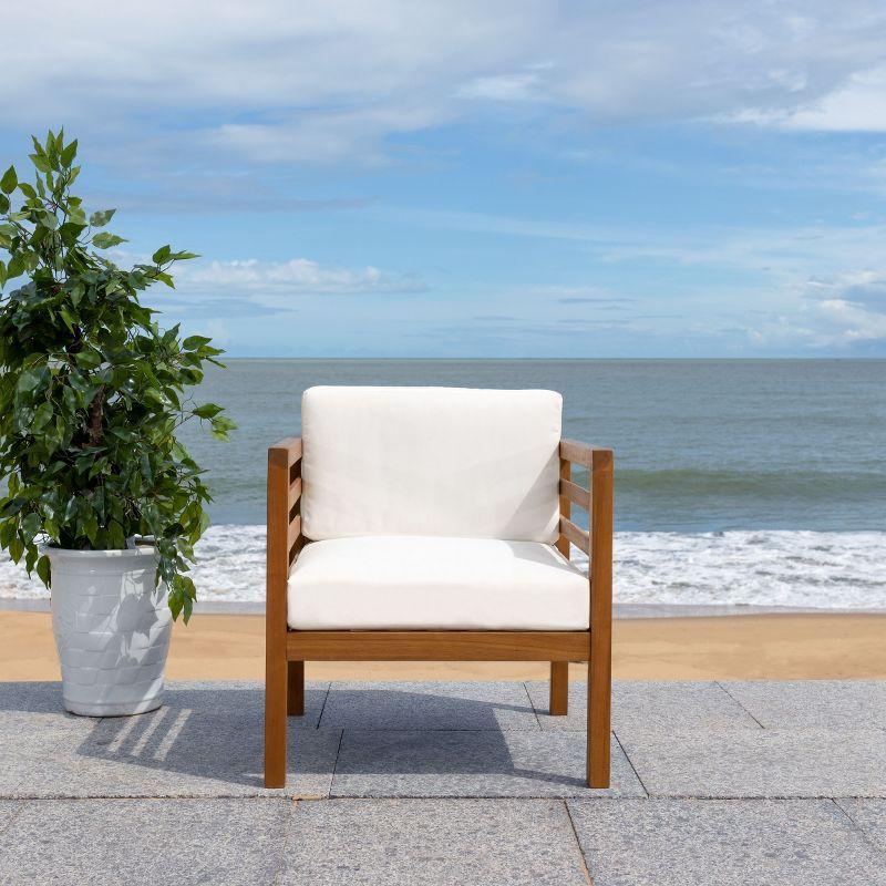 Kinnell Outdoor Armchair Indoor/Outdoor - PAT7301 - Natural/Beige - Safavieh