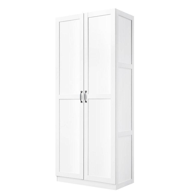 Hopkins Modern 7 Shelf Freestanding Storage Closet - Manhattan Comfort