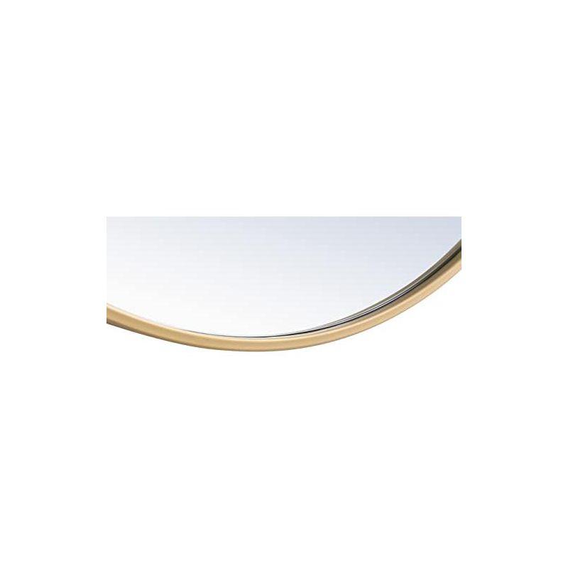 Elegant Lighting Metal frame Round Mirror 36 inch Black finish