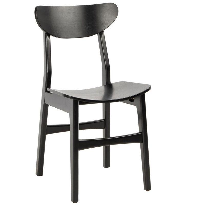 Lucca Retro Dining Chair (Set of 2) - DCH1001 - Black - Safavieh