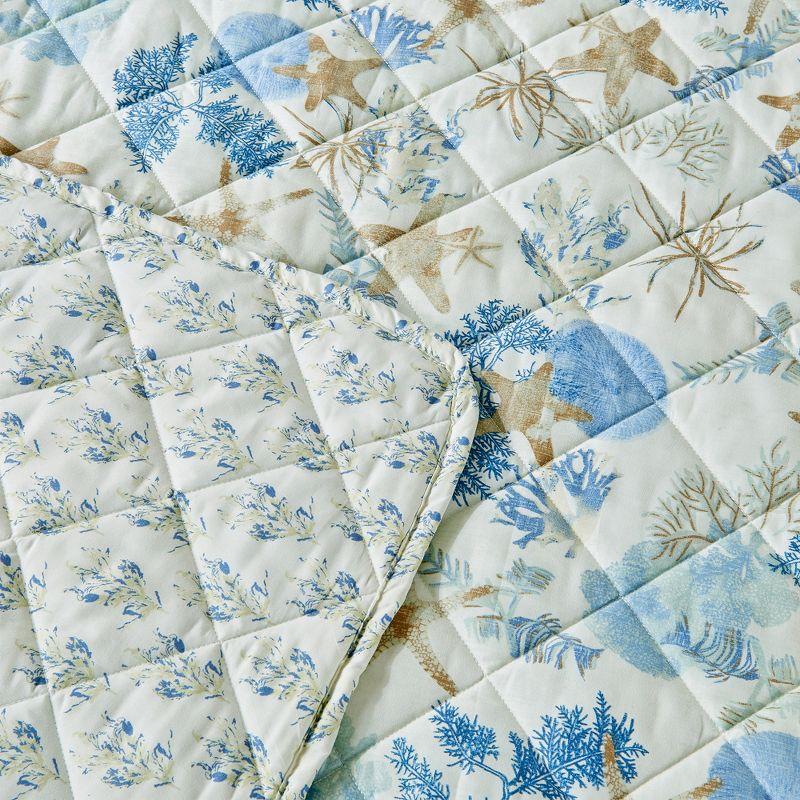 Patina Vie Maison Coastal Inspired Reversible Quilt Set with Shams