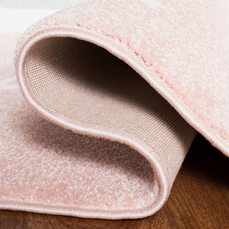 Carousel Kids CRK191 Power Loomed Runner Rug - Pink/Ivory - 2'3"x6' - Safavieh.