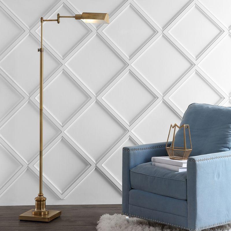 Briggs Floor Lamp - Brass Gold - Safavieh