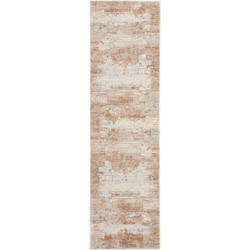 Nourison Rustic Textures Modern Indoor Area Rug Beige 2'2" x 7'6"