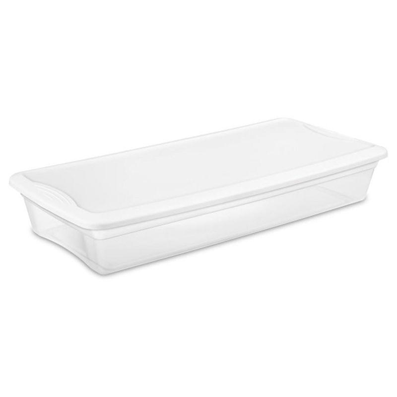 Sterilite Clear Plastic Stacking Storage Container Box w/ Lid