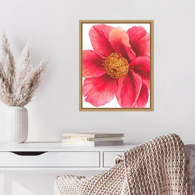 Amanti Art 16"x20" Tree Peony II by Grace Popp Framed Canvas Wall Art Print