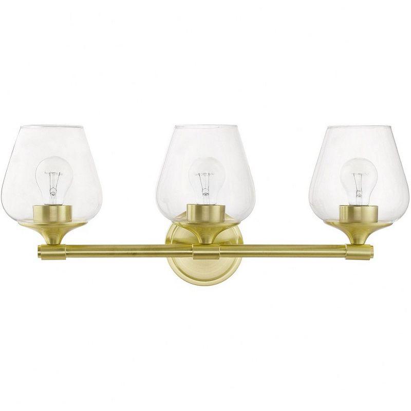 Livex Lighting Willow 3 - Light Vanity in  Satin Brass