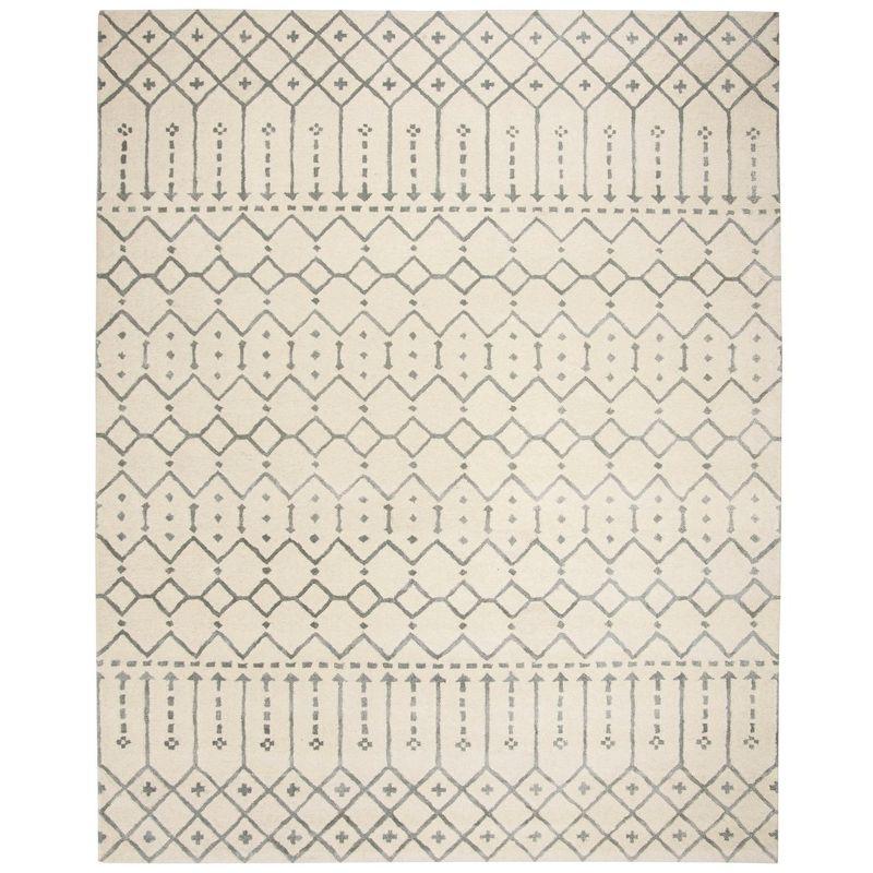 Himalaya HIM903 Handmade Area Rug - 8'x10' - Ivory/Grey - Safavieh