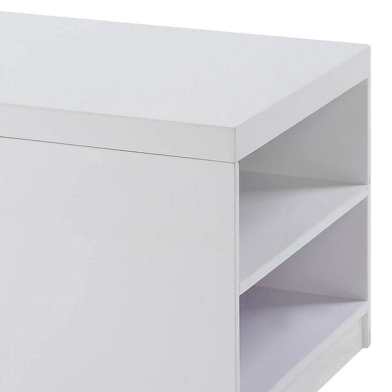 Acme Furniture Harta Coffee Table White High Gloss/Chrome