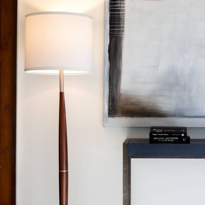 Lucas 61 in. Mid-Century Modern 1-Light LED Energy Efficient Floor Lamp
