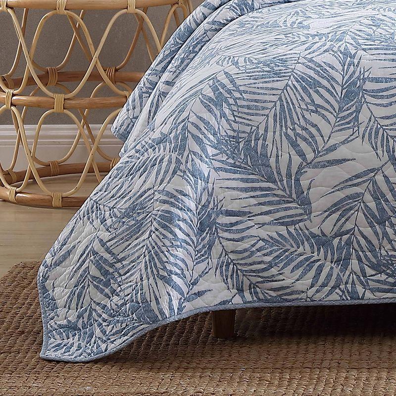 Blue Canal Full Cotton Reversible Quilt Set