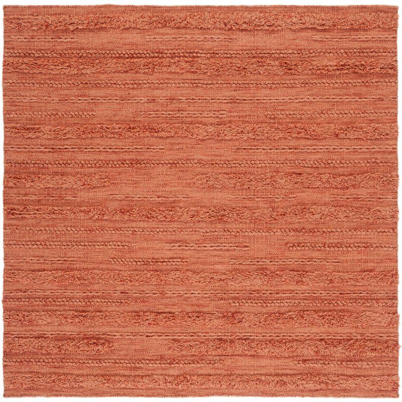 Laurel Foundry Modern Farmhouse® Hartzler Hand-Woven Flatweave Wool/Cotton Rust/Orange Area Rug