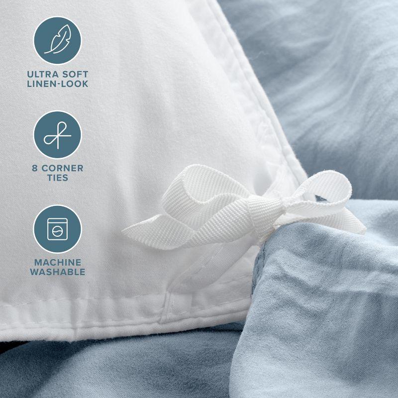 Bare Home Washed Microfiber Duvet Cover Set