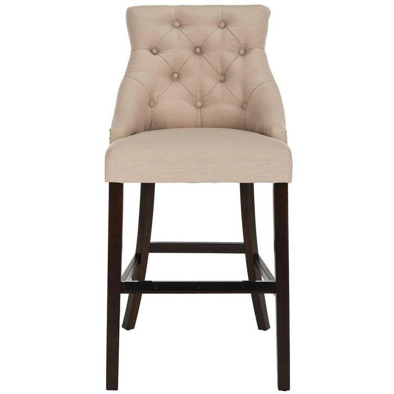 Safavieh Eleni Tufted Wing Back Bar Stool | Wayfair