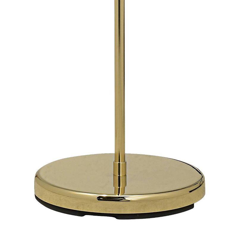 Regency Hill Traditional Adjustable Pharmacy Floor Lamp 54" Tall Brass Adjustable Metal Head for Living Room Reading Bedroom Office