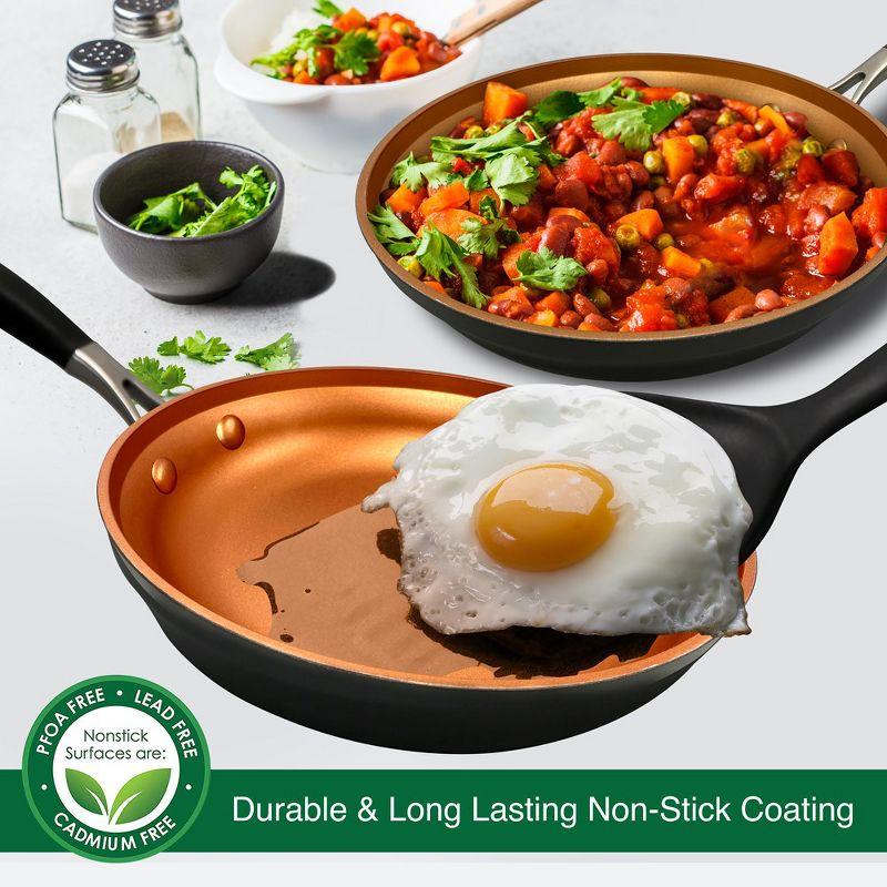 NutriChef 14 - Piece Non-Stick Aluminum Cookware Set