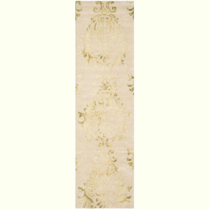 Dip Dye DDY516 Hand Tufted Runner Rug - Beige/Green - 2'3"x8' - Safavieh.