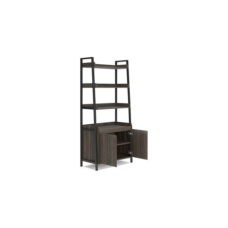 Signature Design by Ashley Contemporary Zendex 72" Bookcase, Dark Brown