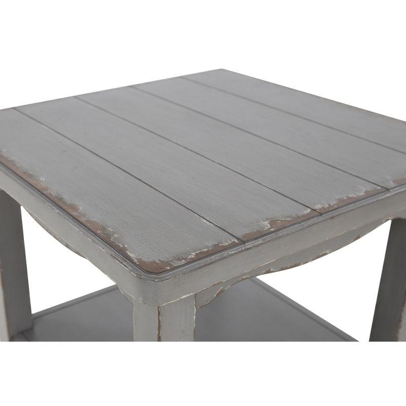 Signature Design by Ashley Traditional Charina End Table, Antique Gray