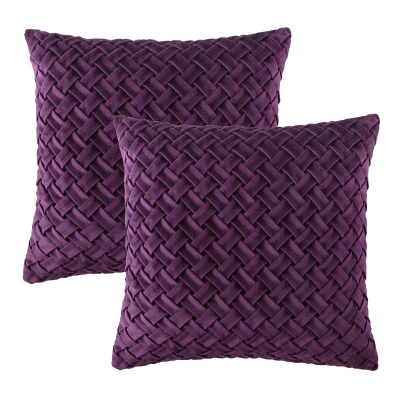 Chanasya Origami Velvet Velvet Reversible Pillow Cover