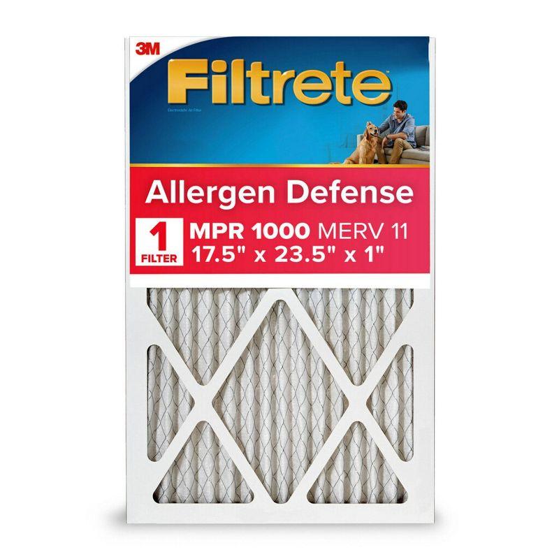 Filtrete 17.5x23.5x1 Allergen Defense Pleated Air Filter