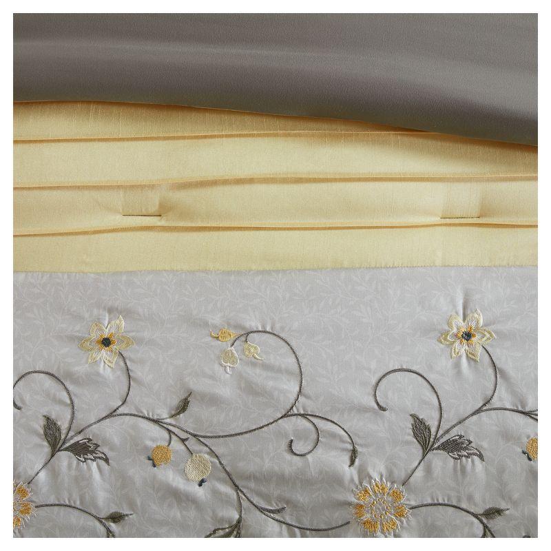 Madison Park Serene Embroidered 7 Piece Comforter Set