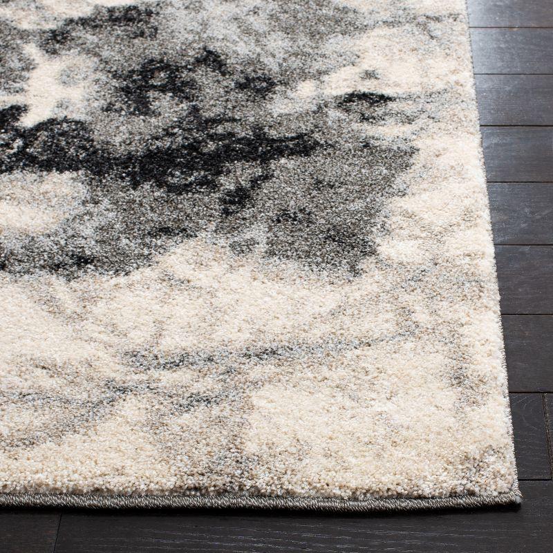 Retro RET2141 Power Loomed Runner Rug - Cream/Grey - 2'3"x9' - Safavieh.