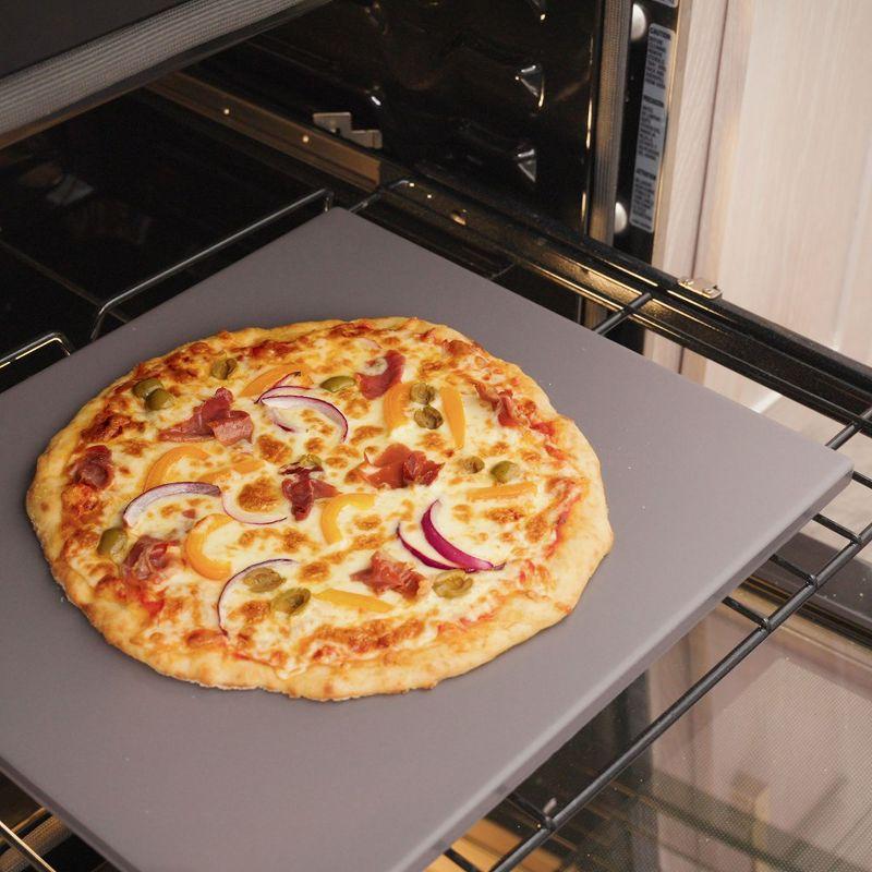 Old Stone Pizza Kitchen Glazed Pizza Stone, Grey