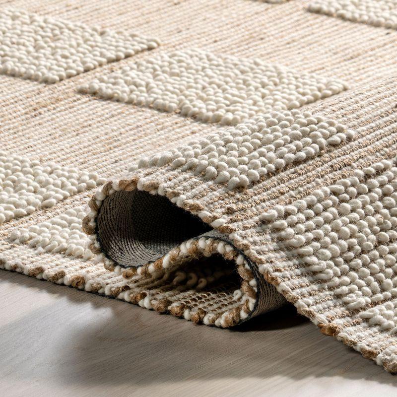 Latitude Run® Oden Textured Jute and Wool Area Rug