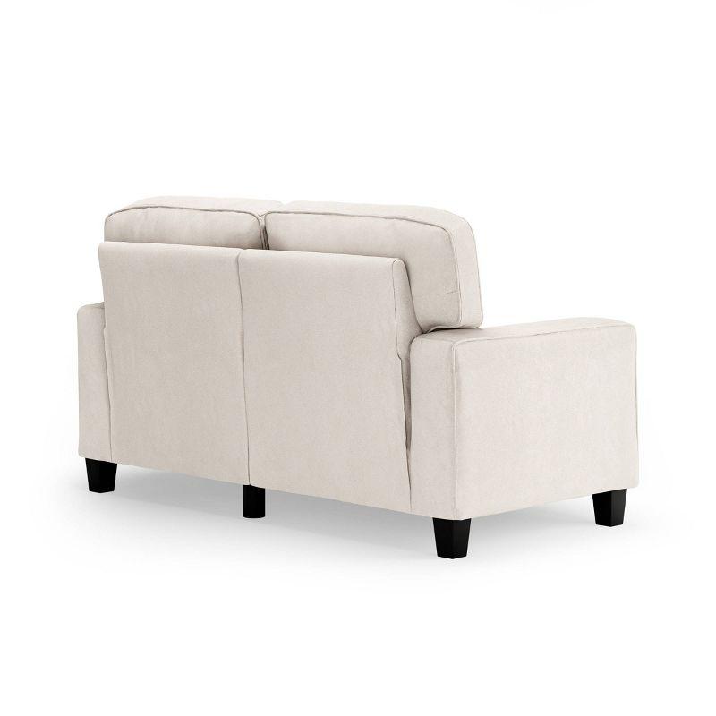 Serta Palisades 61" Track Arm Sofa, Easy Care Fabric, Soft Pillow Back, Pocket Coil Seat Cushions