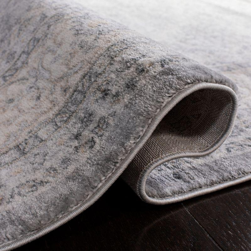 Isabella ISA919 Power Loomed Area Rug - Grey/Cream - 5'3"x7'6" - Safavieh