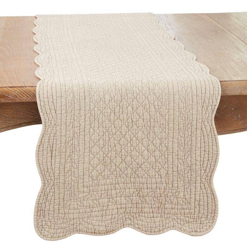 Saro Lifestyle Classic Quilted Table Runner