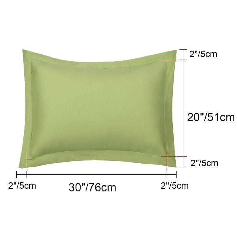 PiccoCasa Polyester Soft Brushed Microfiber Envelope Closure Pillowcases 2 Pcs