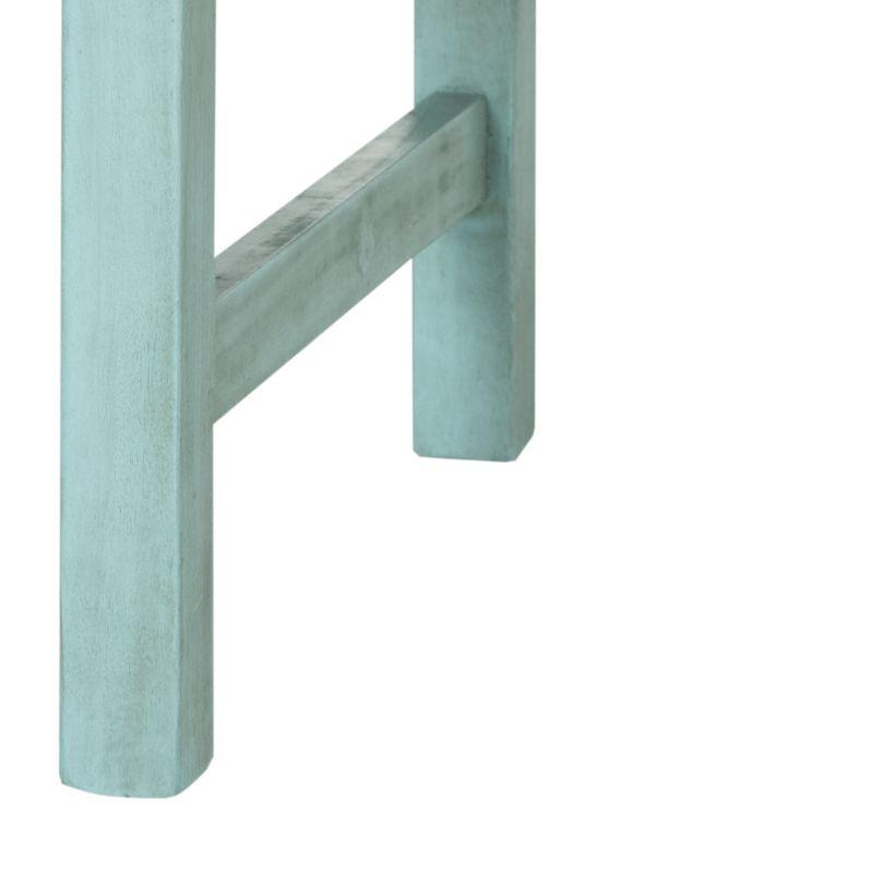 Brentwood Bench - Outdoor - PAT6732 - Beach House Blue/Beige - Safavieh