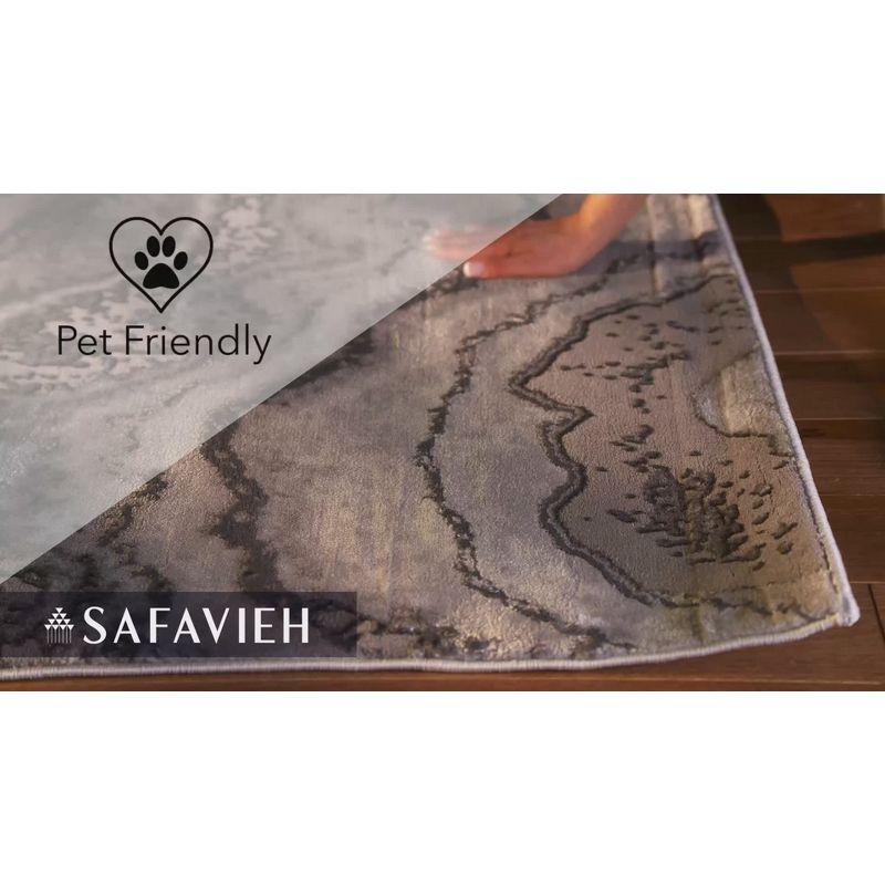 Wade Logan® Swindle Abstract Gray/Blue Area Rug