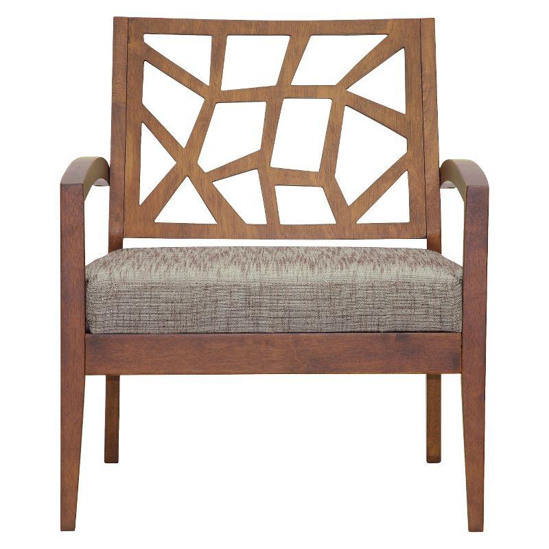 Jennifer Modern Lounge Chair Gray - Baxton Studio: Upholstered Polyester, Hardwood Frame, Spot Clean