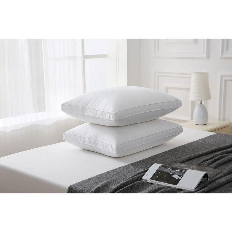 Maxi Down Alternative Cotton Top Bed Pillow - Single Pillow White