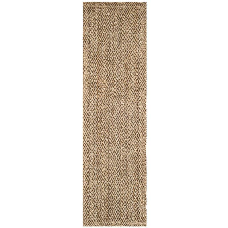 Natural Fiber NF183 Hand Woven Indoor Runner Rug - Natural/Brown - 2'3"x8' - Safavieh.